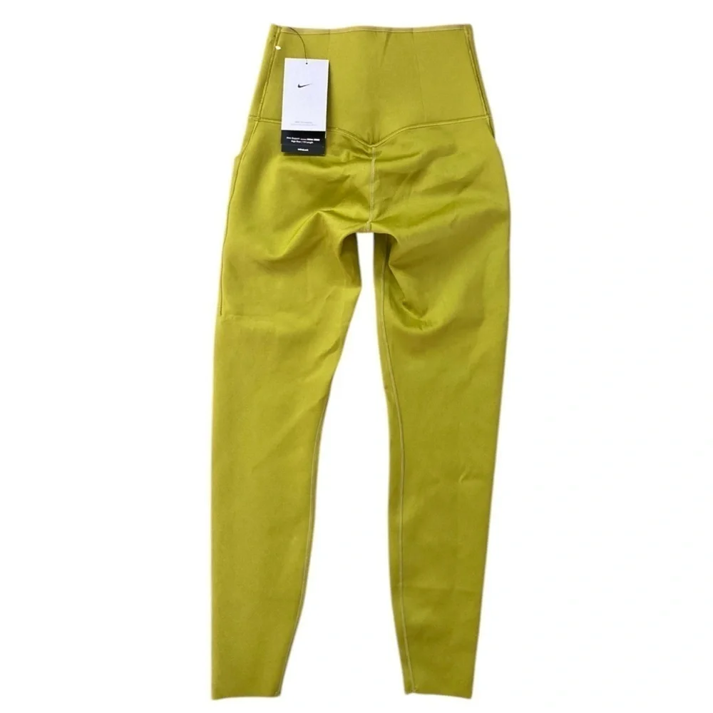 Nike Dri Fit Running Tight NWT High Rise Legging Women’s Green Chartreuse